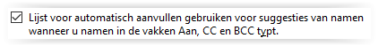Automatisch aanvullen lijst wissen 06