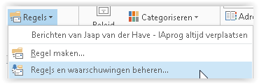 Automatically mark messages with color 02