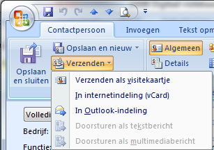 Step 2 - Send business card