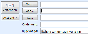 Step 3 - Email with business card