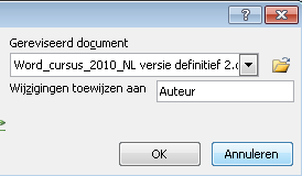 Compare documents in Word 06