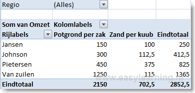PivotTables in Excel basics