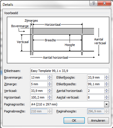 Labels in Word 07