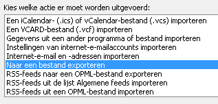 Export email addresses from Outlook 07