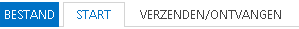 File menu in Outlook