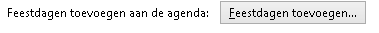 Add Holidays in Outlook