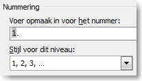 Chapter numbering in Word 12
