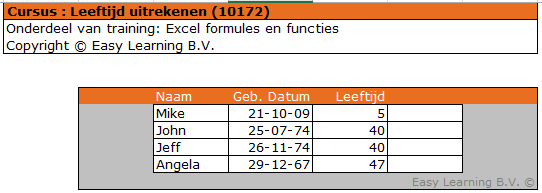 Calculate Age in Excel 01