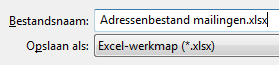Mailingen versturen per e-mail 01