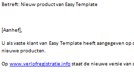 Mailingen versturen per e-mail 03