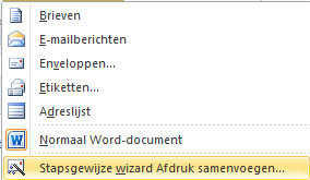 Mailingen versturen per e-mail 07