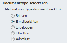Mailingen versturen per e-mail 08
