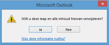 Delete folder in Outlook