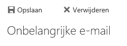 Onbelangrijke e-mail uitschakelen 07