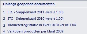 Recently opened files 00