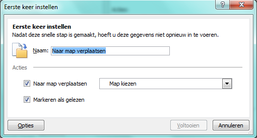 Outlook archive with Quick Steps 06