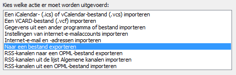 Export to a file