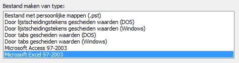 Export to Excel 97-2003
