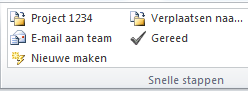 Move to project folder - Outlook 2010