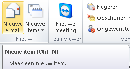 New mail shortcut