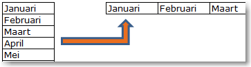 Transpose in Excel