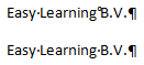 Nonbreaking space in Word 09